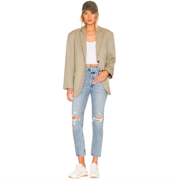 Agolde Denim - Agolde Riley High Rise Straight in Blitz